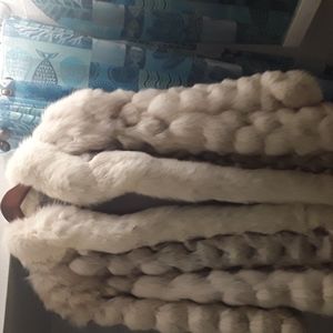 Saga Furs Vintage Cream Fox Fur coat
